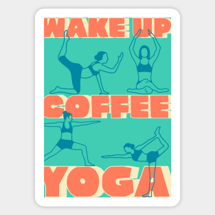 Coffee and Yoga Sticker